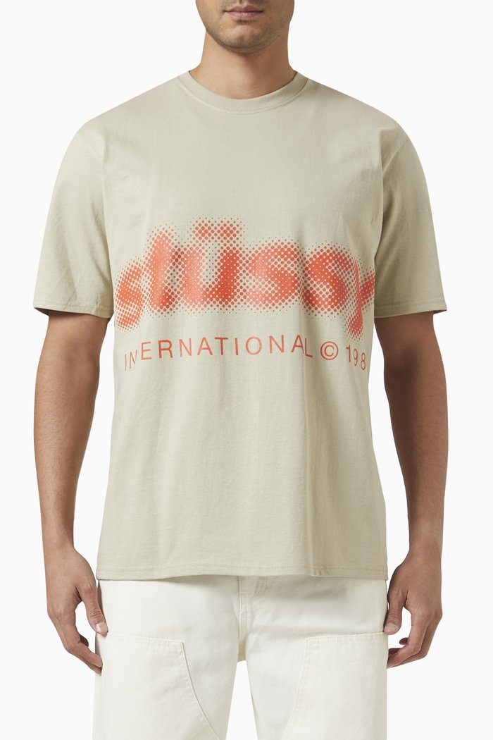 

Blurred Logo T-Shirt in Cotton, Neutral