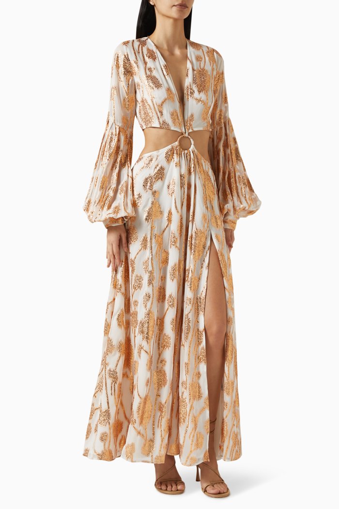 

Saphira Cut-out Dress in Viscose, Multicolour