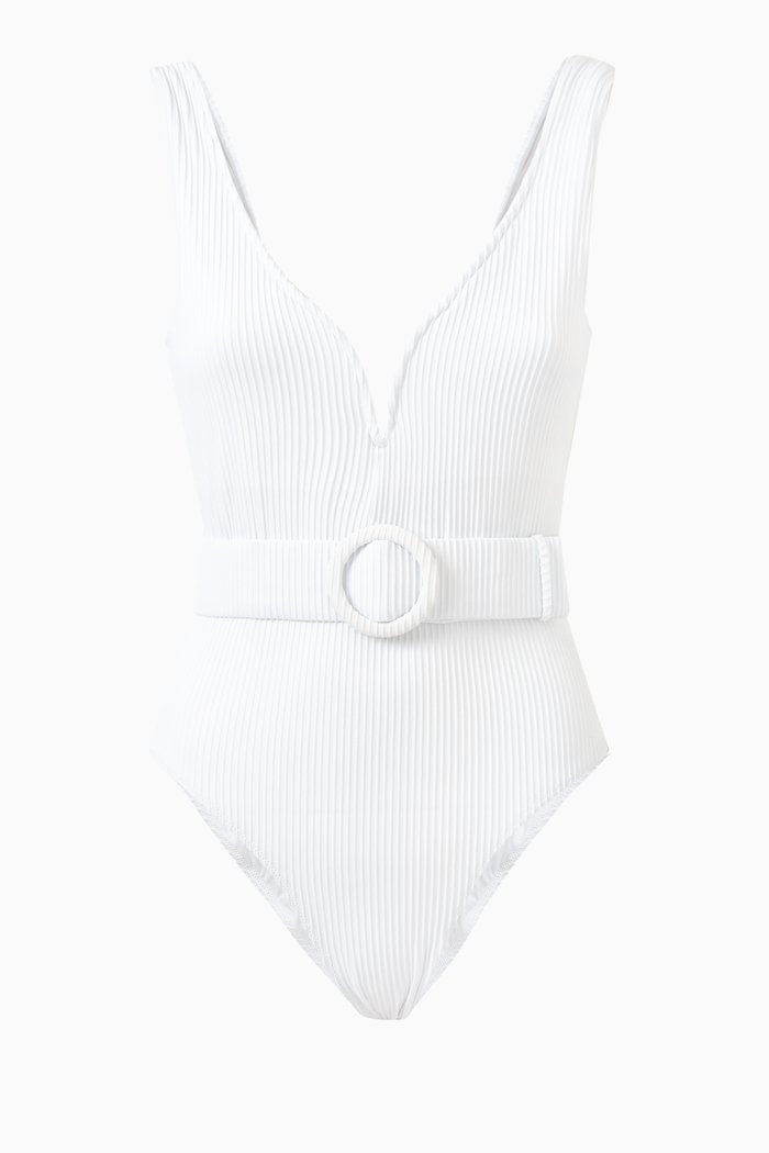 Kiki One-piece Swimsuit in Polyamide, White