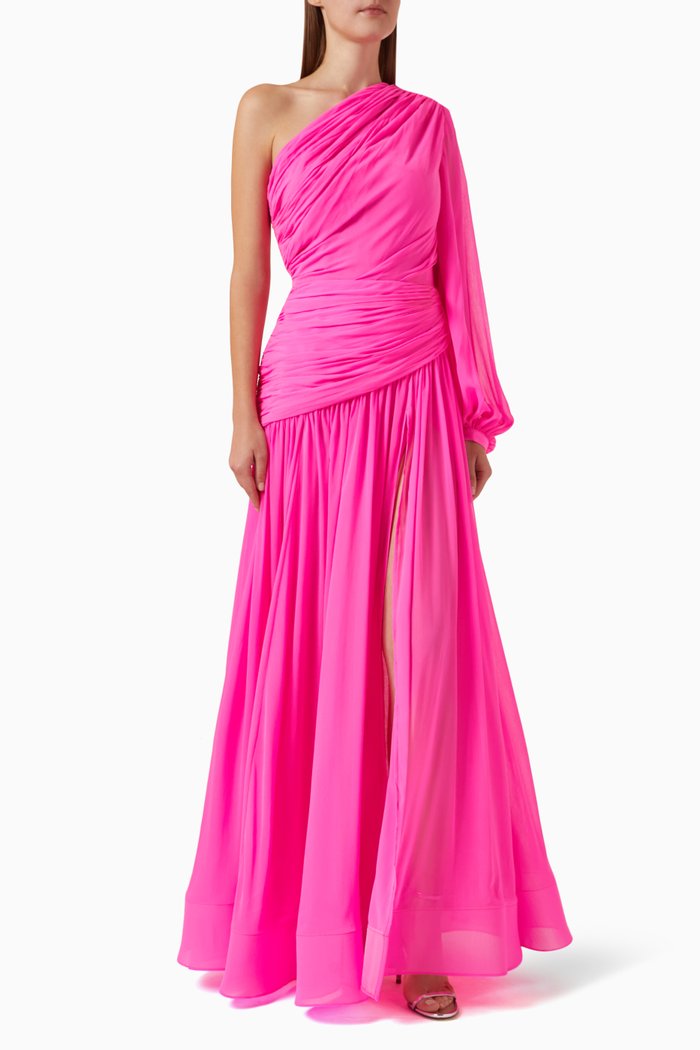 

Jafari One Sleeve Gown, Pink