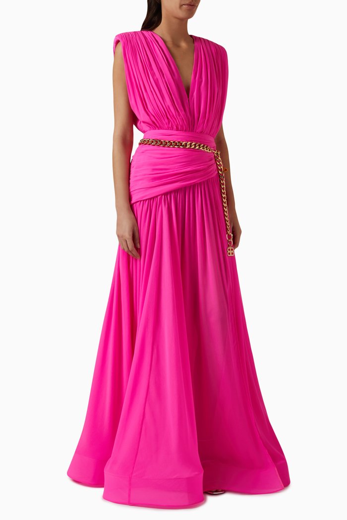 Jafari Sleeveless Gown, Pink