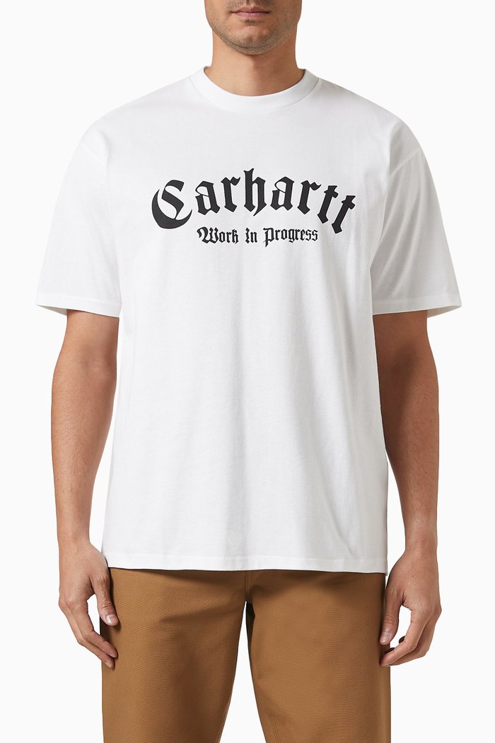 

Onyx Logo T-Shirt in Organic Cotton Jersey, White
