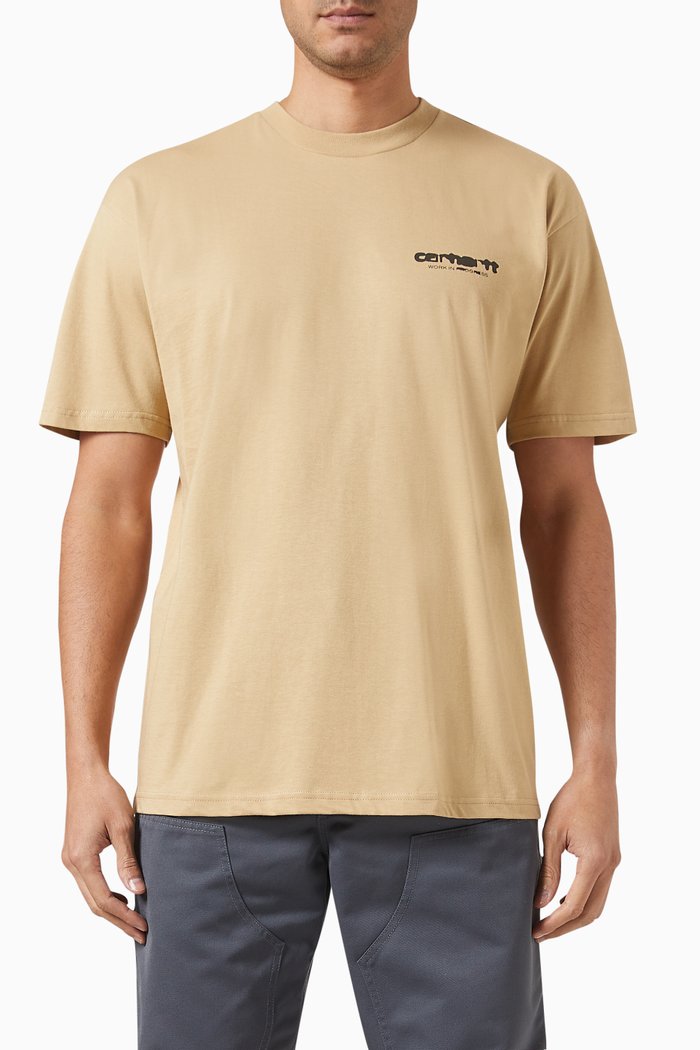 

Ink Bleed Logo T-shirt in Organic Cotton-jersey, Neutral