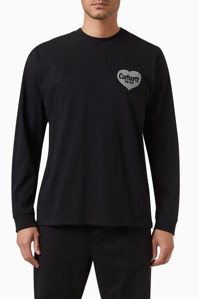 

Spree Logo T-shirt in Organic Cotton Jersey, Black