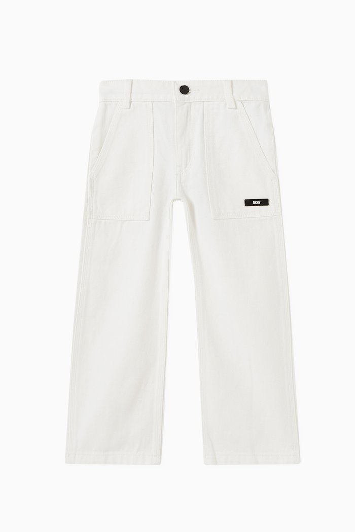

Logo-patch Pants in Cotton, White