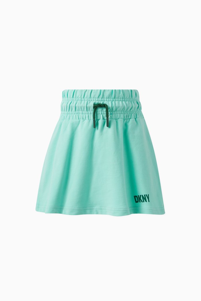 

Logo Skirt in Cotton, Green