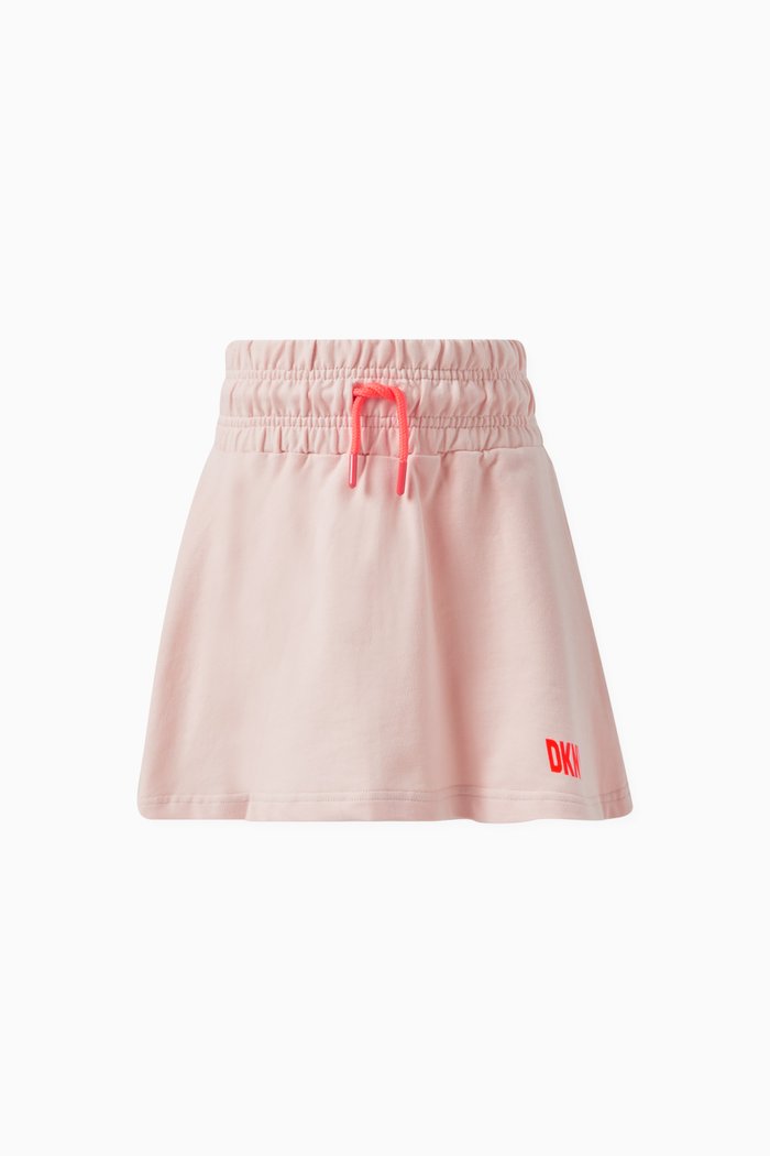 

Logo Skirt in Cotton, Pink