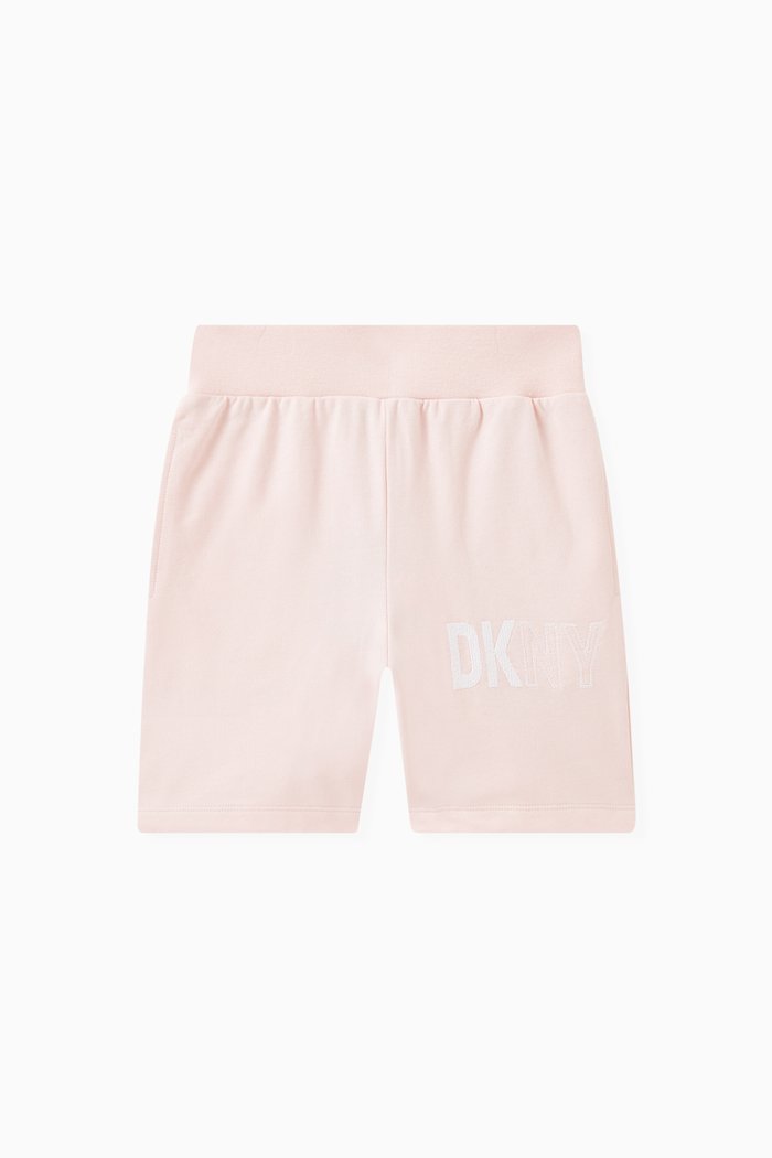 

Logo Jogging Shorts in Cotton Jersey, Pink