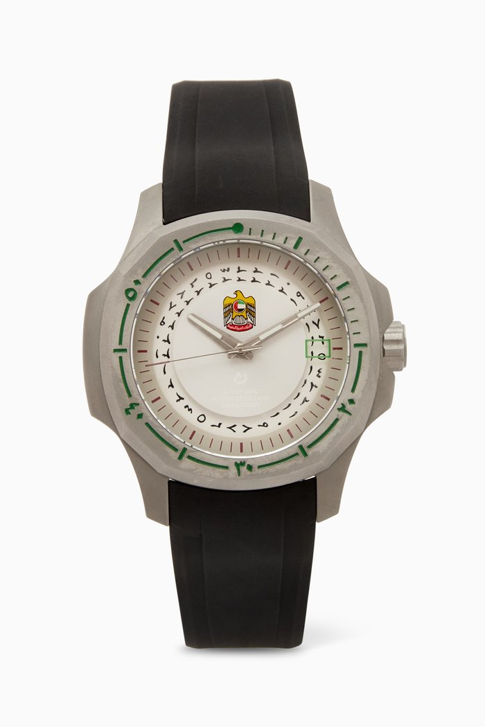 

N200 UAE Automatic 40.5mm Watch, Black