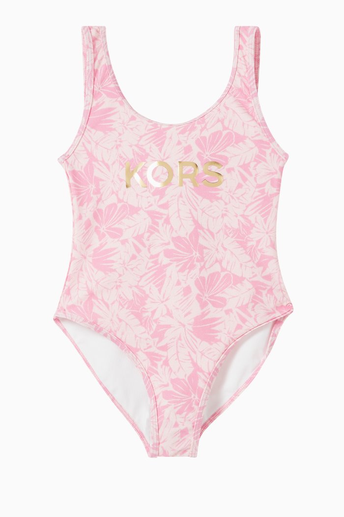 

Logo One-piece Swimsuit, Pink