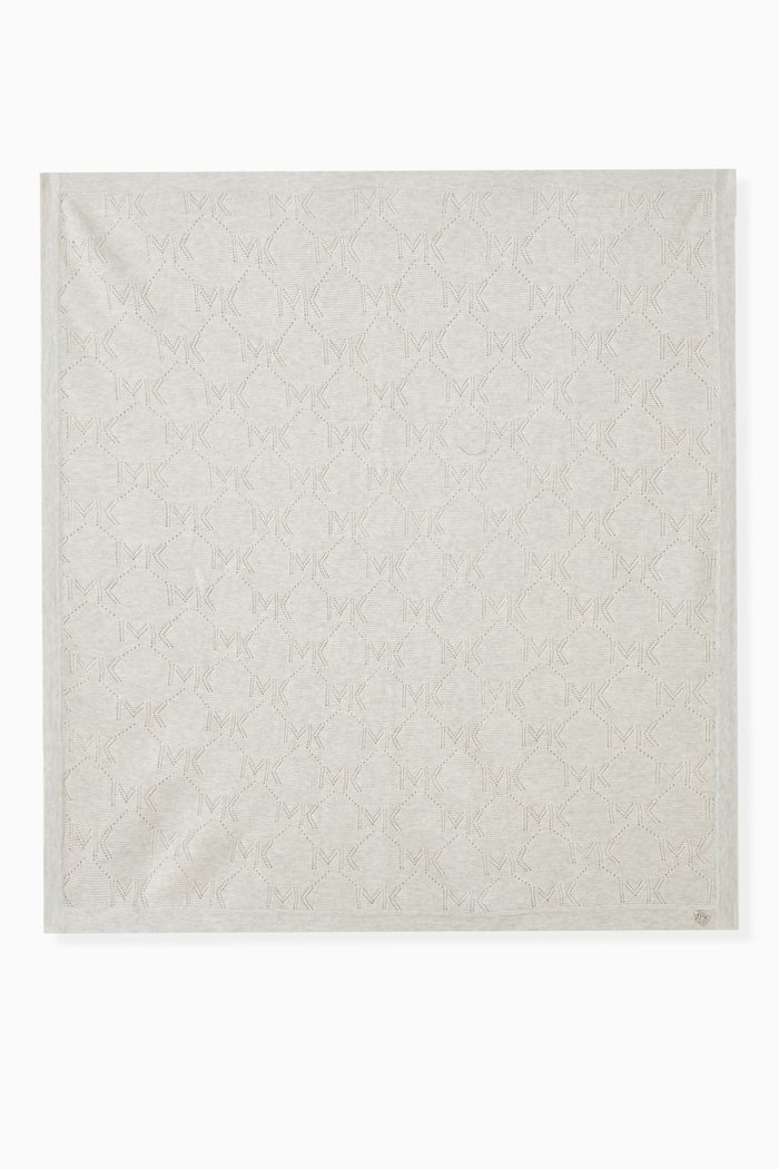 

Logo Blanket in Organic Cotton, Grey