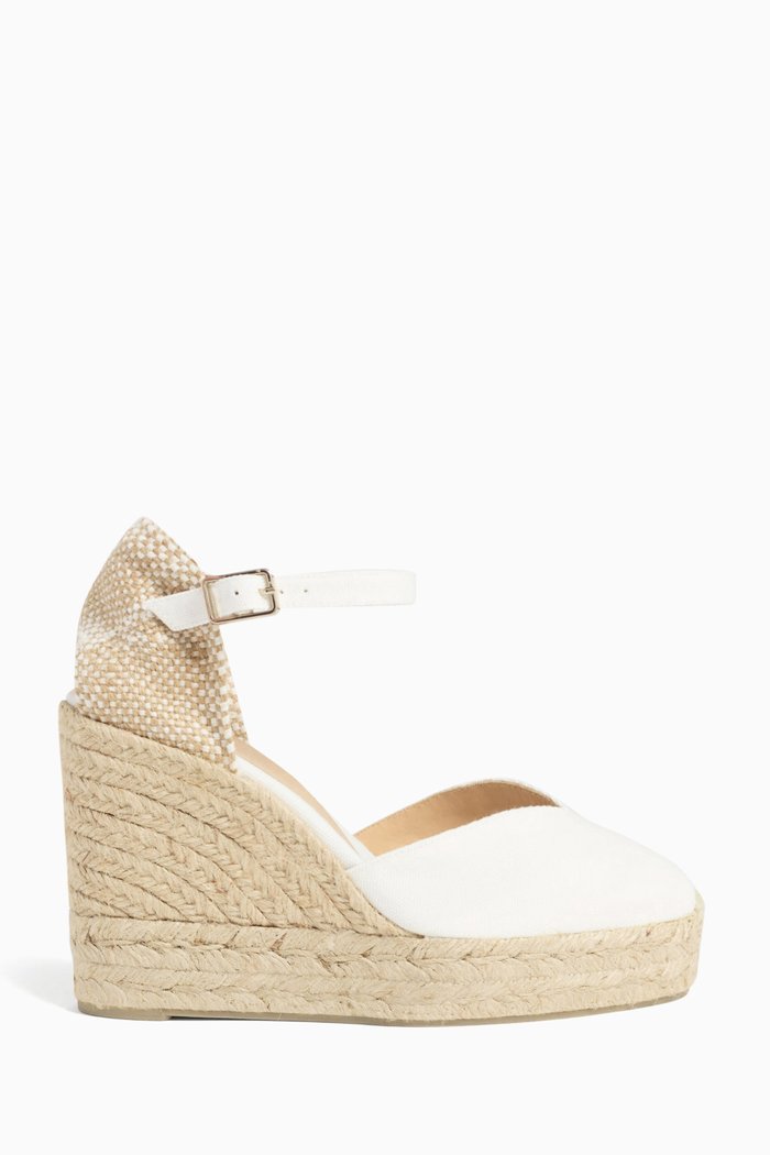 

Chiarita 80 Espadrille Wedges in Canvas, White
