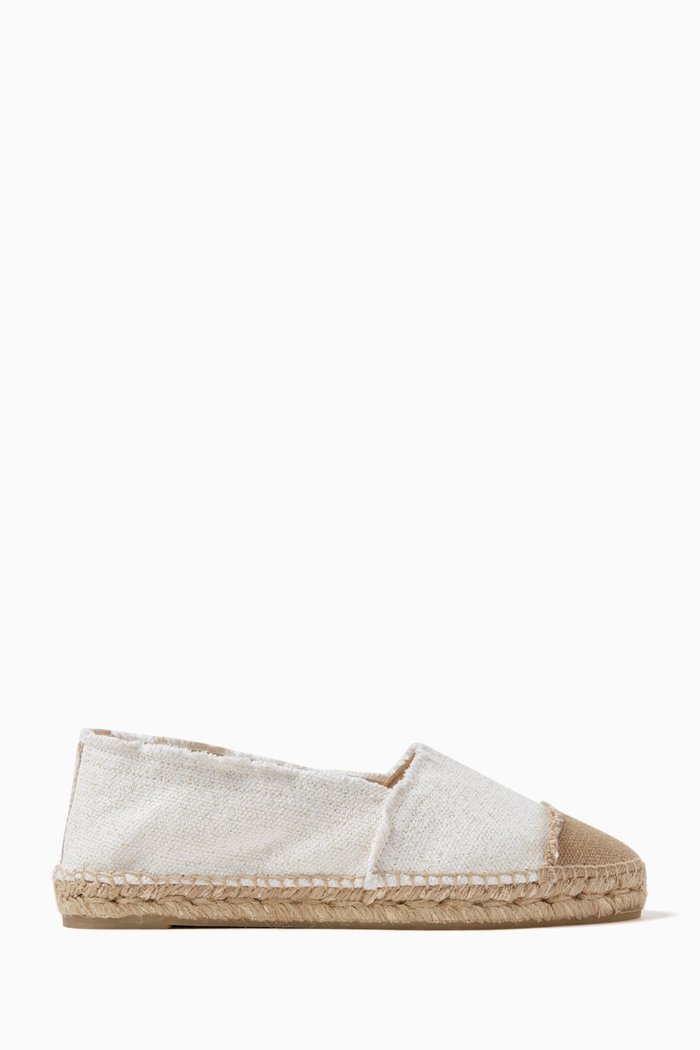 

Kampala Espadrilles in Linen, White