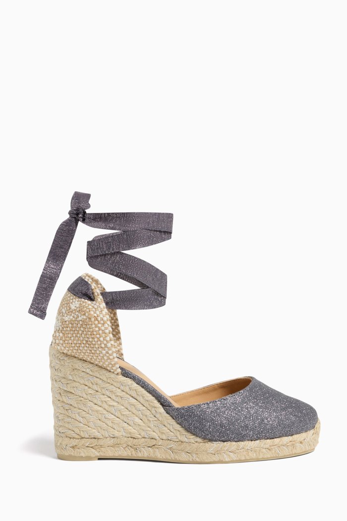 

Carina 70 Espadrille Wedges in Canvas, Blue