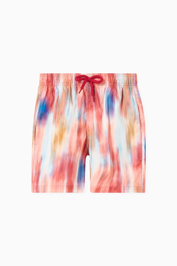 

Ikat Flowers Print Swim Shorts, Multicolour