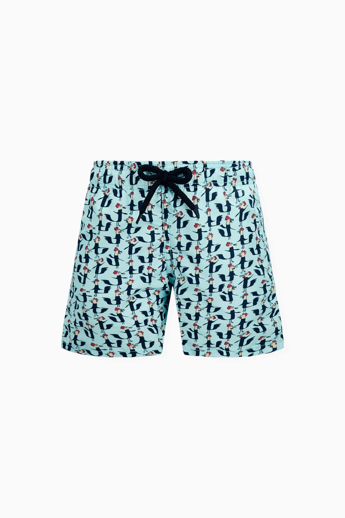 

Cocorico Print Swim Shorts, Blue