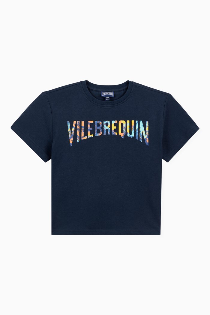

Logo Poulpes Tie-dye Oversized T-shirt, Blue