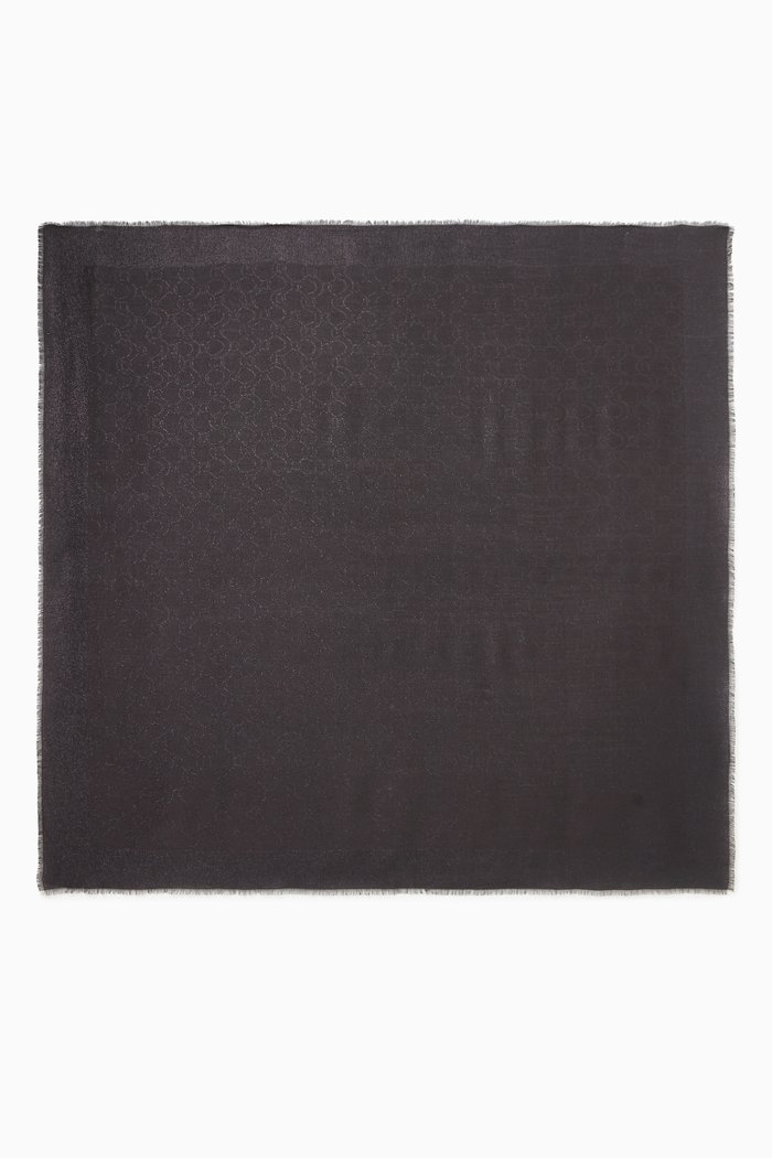 

Wavelux Shawl in Silk-blend, Black