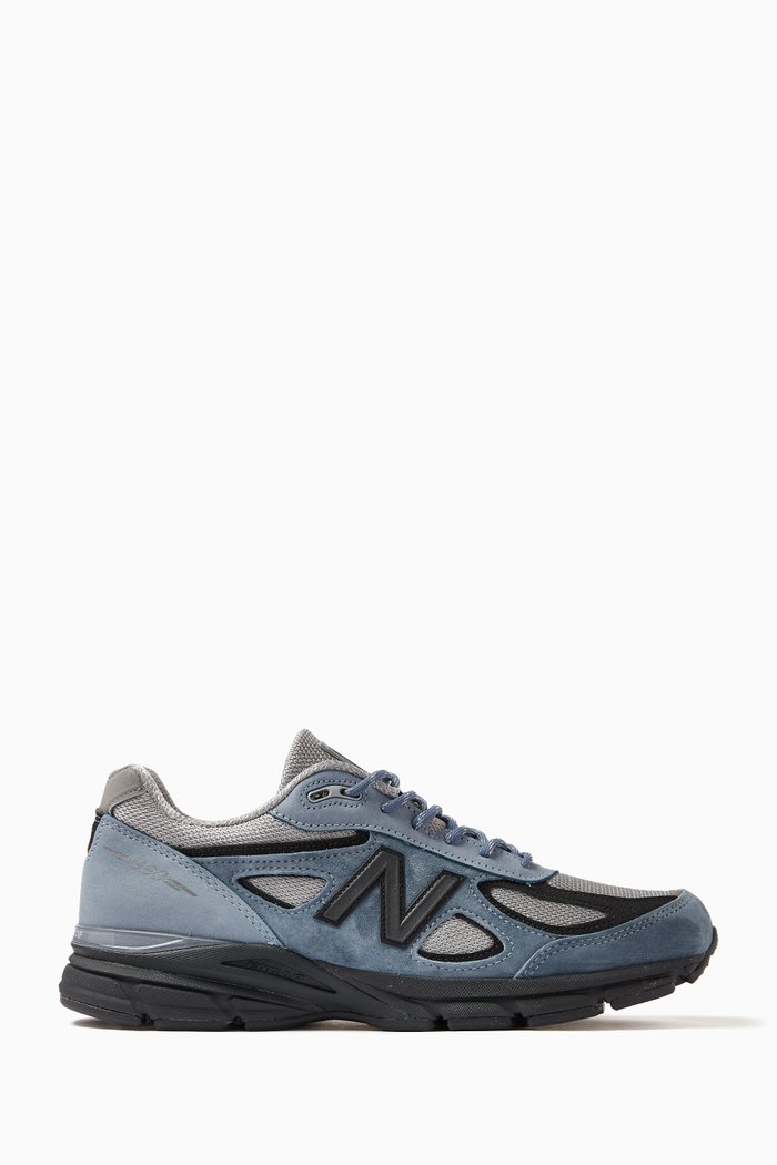 

Made in USA 990v4 Sneakers in Suede & Mesh, Blue