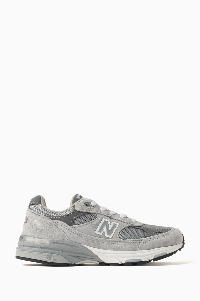 

Made in USA 993 Core Sneakers in Suede and Mesh, Grey