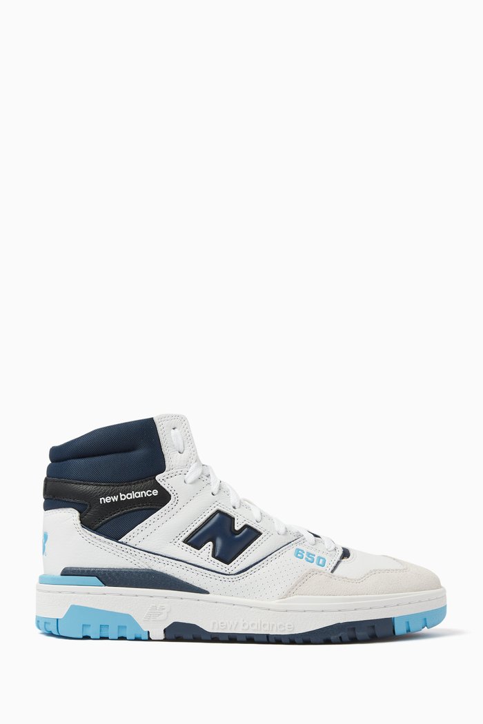 

BB650 High-top Sneakers in Leather, Blue
