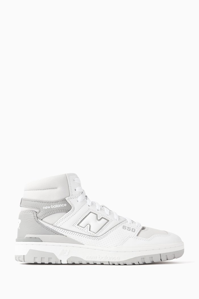 

BB650 High-top Sneakers in Leather, Grey