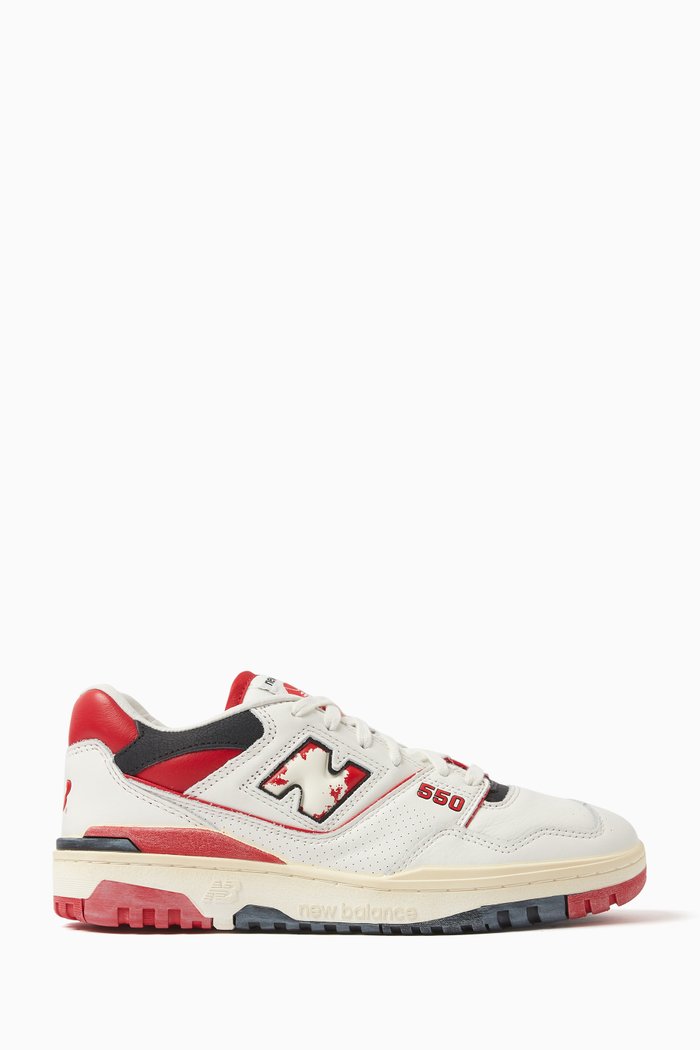 

BB550 Low-top Sneakers in Leather, Red