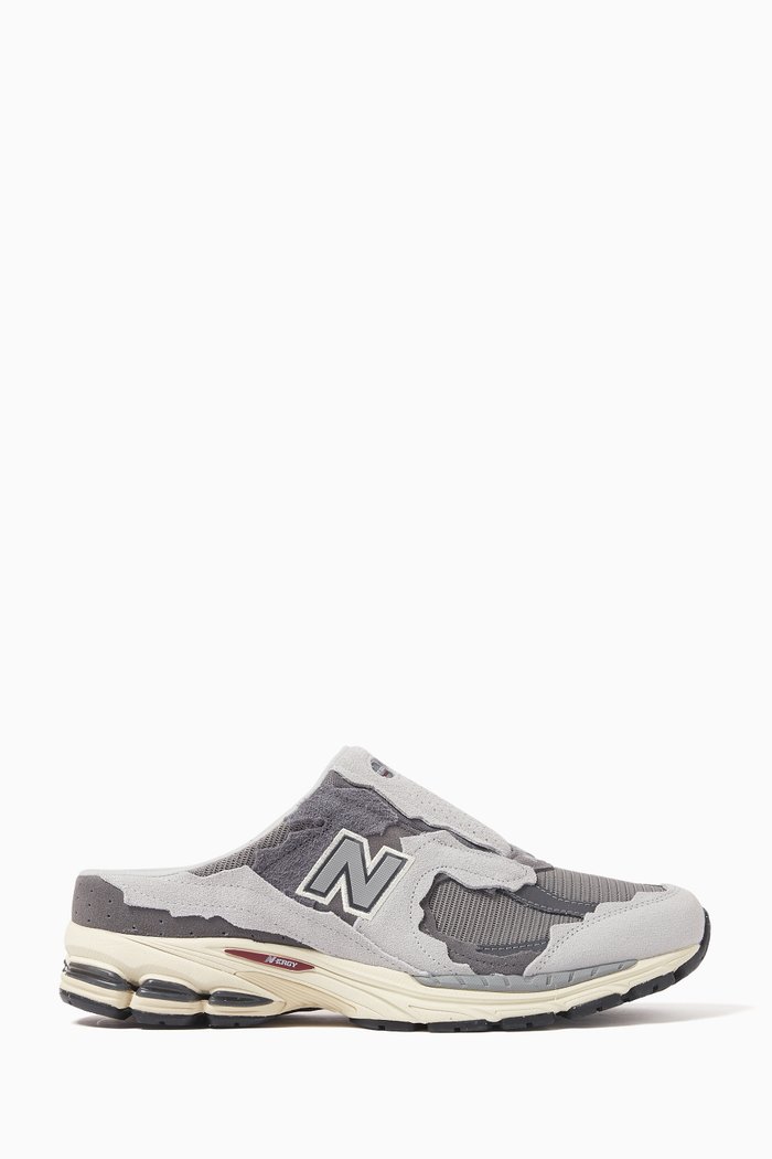 

2002 Mule Sneakers in Suede & Mesh, Grey
