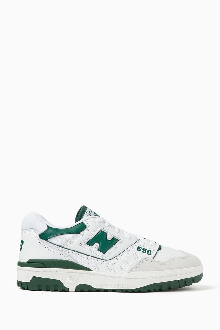 

BB550 Low-top Sneakers in Leather, White