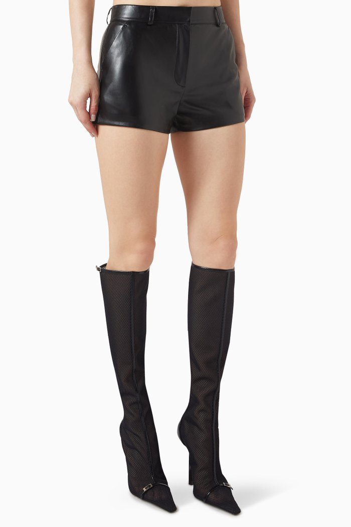 

Kate Shorts in Faux Leather, Black