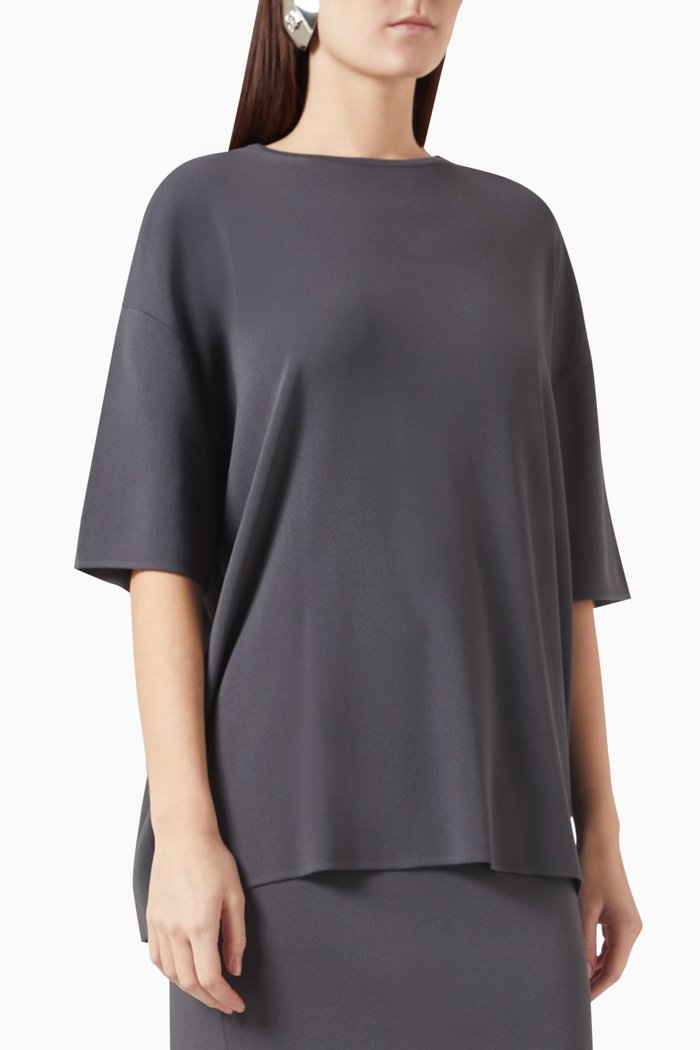 

Lenny T-shirt in Knit, Grey