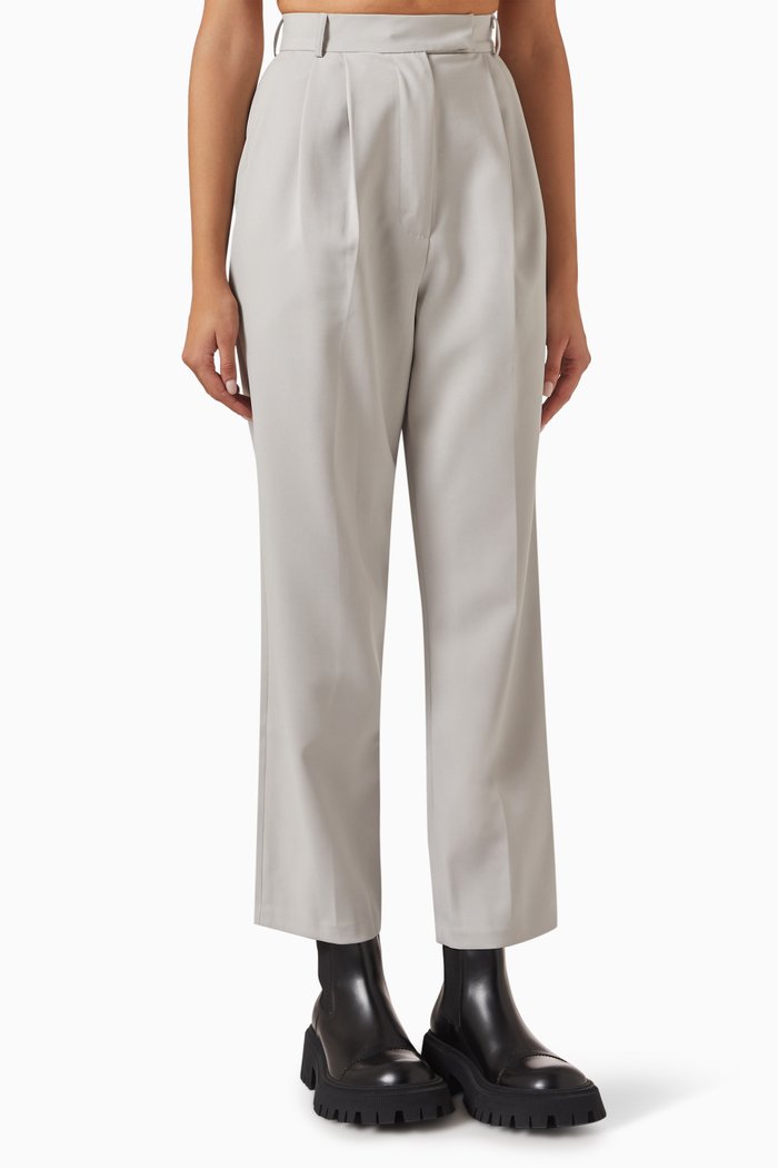 

Bea Suit Pants in Crêpe, Grey