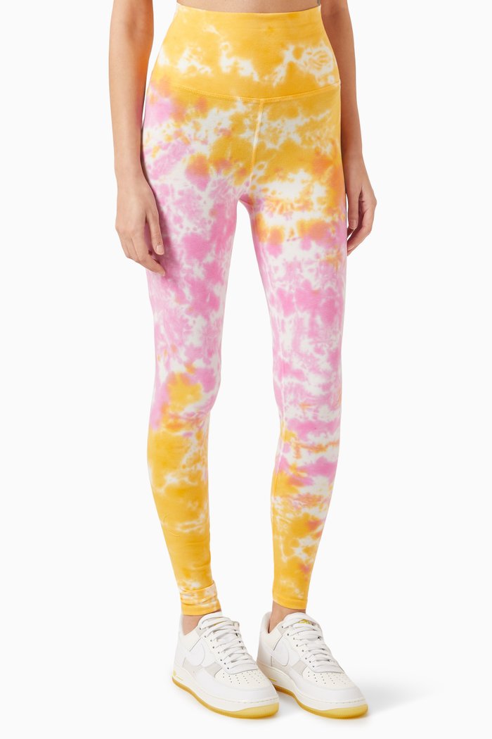 

Sunset Leggings in Cotton-blend, Pink