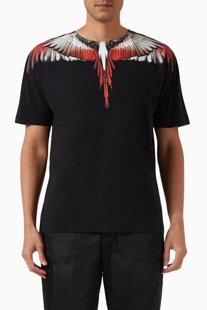 

Icon Wings T-shirt in Cotton Jersey, Black