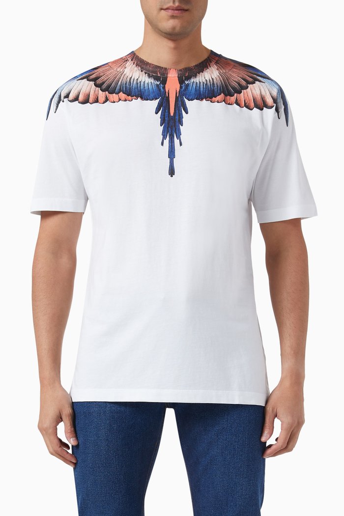 

Icon Wings T-shirt in Cotton Jersey, White