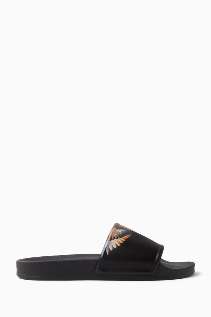 

Icon Wings Slides in Rubber, Black