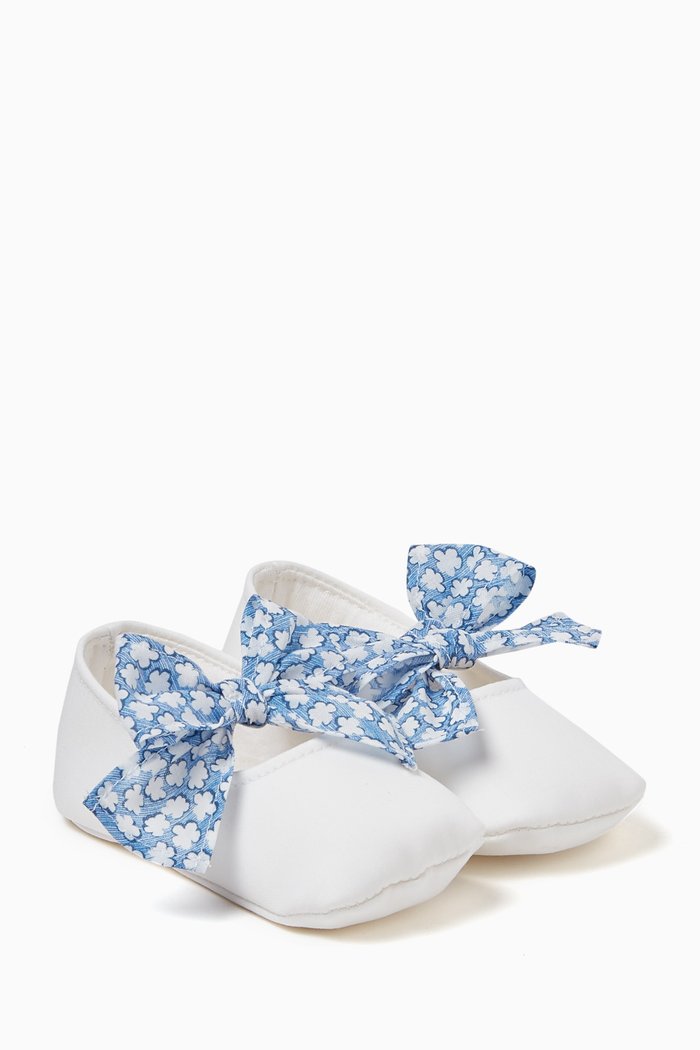 

Ballerina Shoes in Fabric, Blue