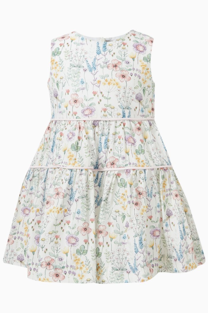 

Floral-print Dress, Green