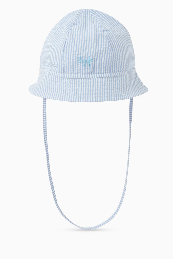 

Sun Hat in Seerscuker, Blue