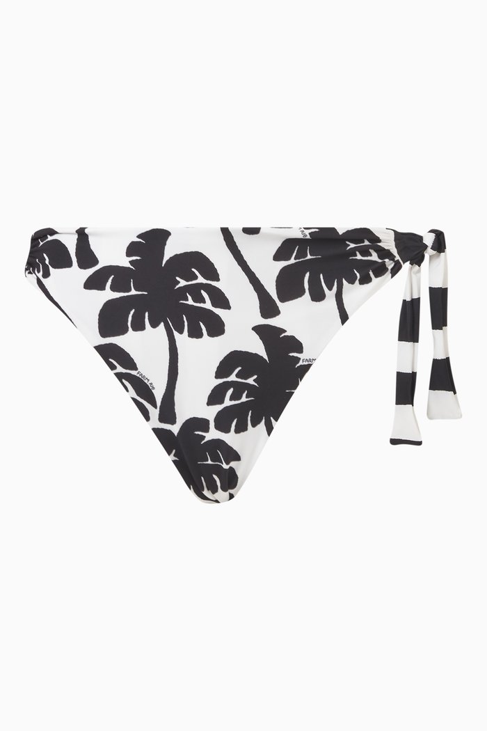 Coconut Reversible Bikini Bottoms in Stretch Nylon, White
