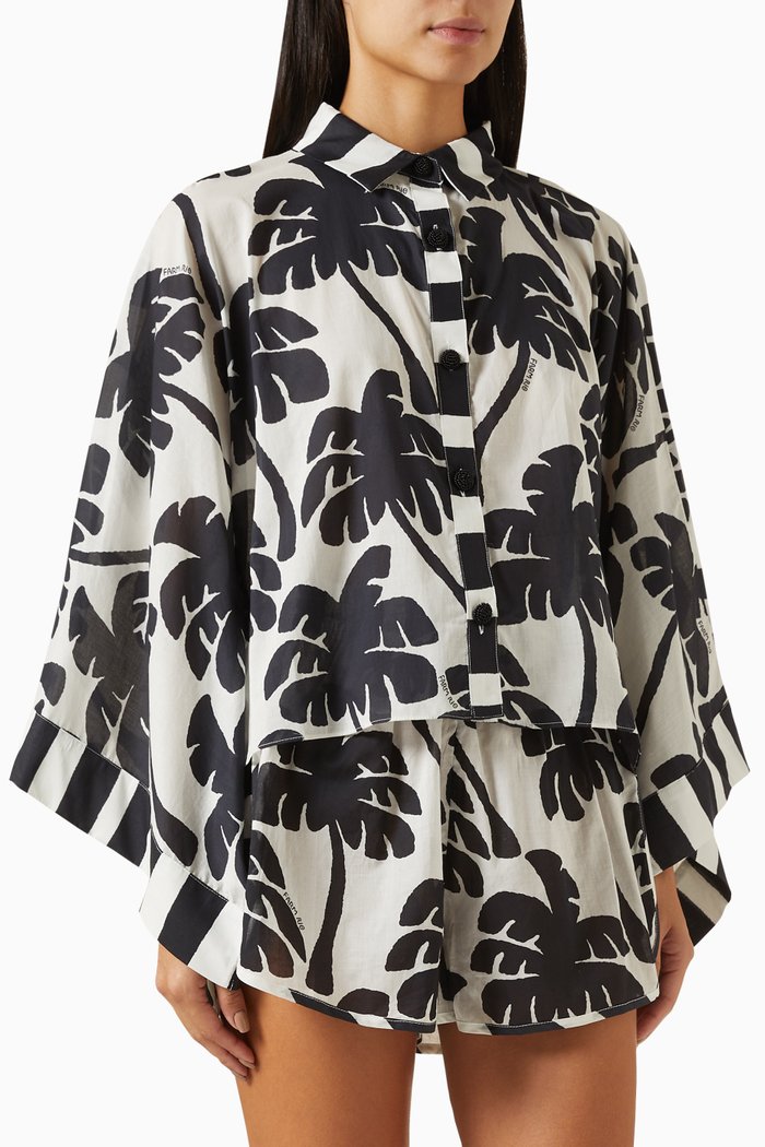 

Coconut Kimono Shirt in Cotton, White