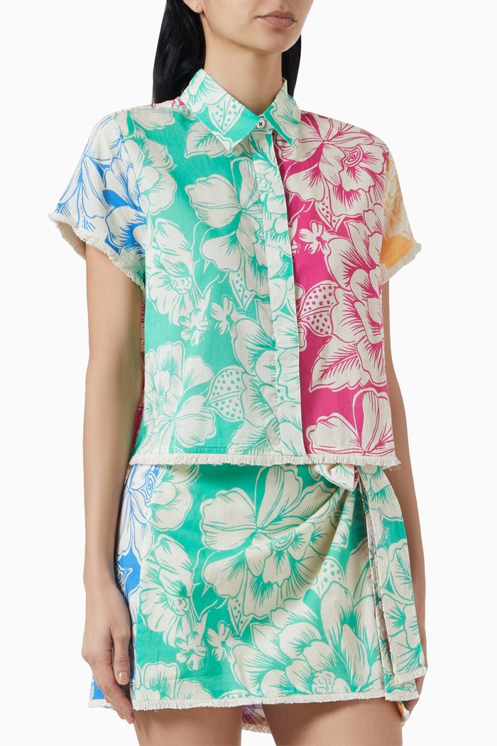 

Tropical Chita Shirt in Cotton, Multicolour