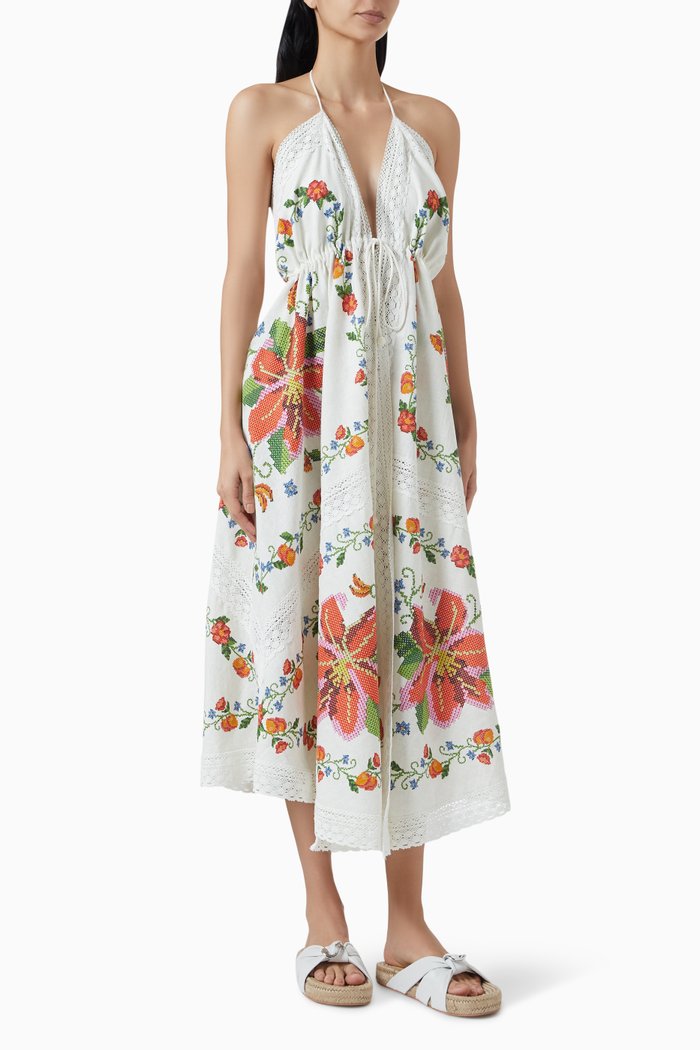 

Banana Vitamin Cover-up in Linen, White