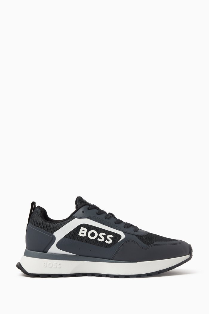 Jonah Sneakers in Mixed Materials, Blue
