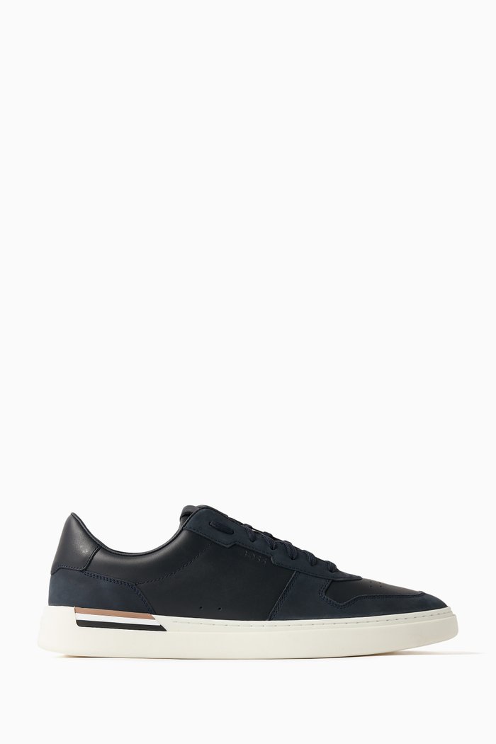 Clint Tenn Sneakers in Leather, Blue