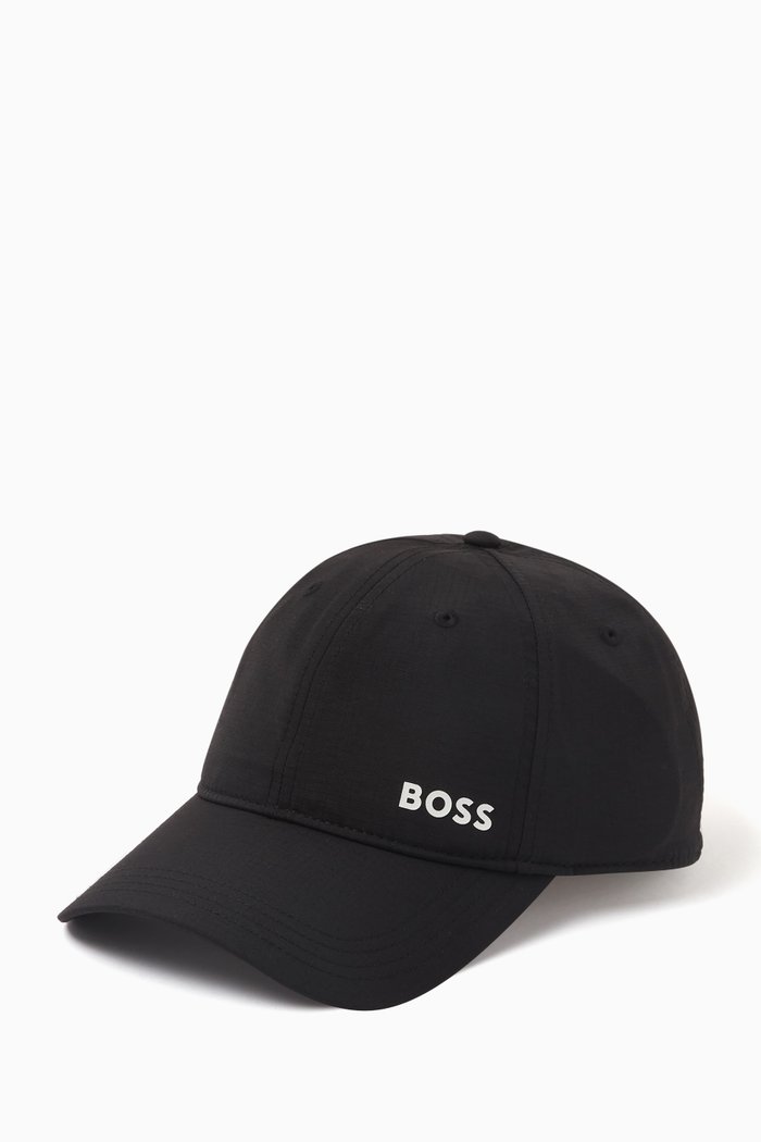 

Ripstop Logo Baseball Cap in Nylon, Black