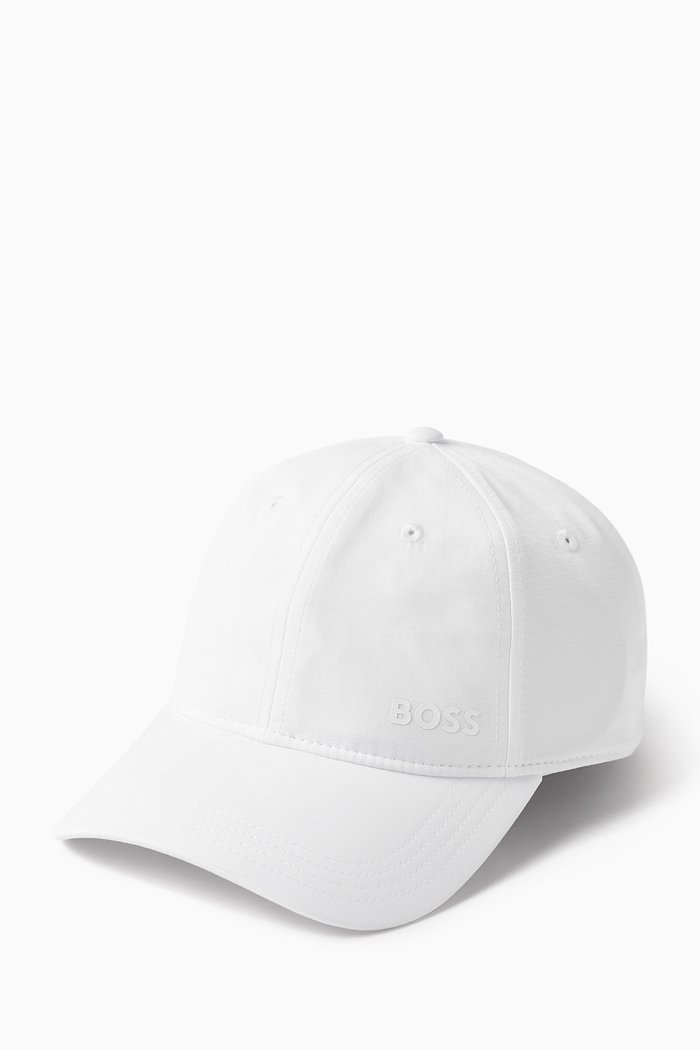 

Ripstop Logo Baseball Cap in Nylon, White