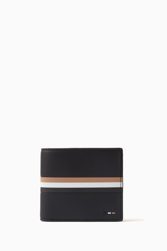 

Ray S 8cc Billfold Wallet in Faux Leather, Black