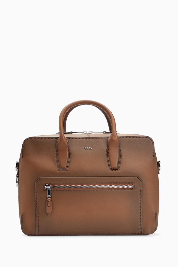 

Highway Document Case in Leather, Brown
