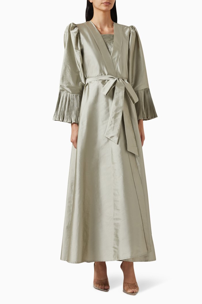 A-line Jacket & Dress Set, Grey